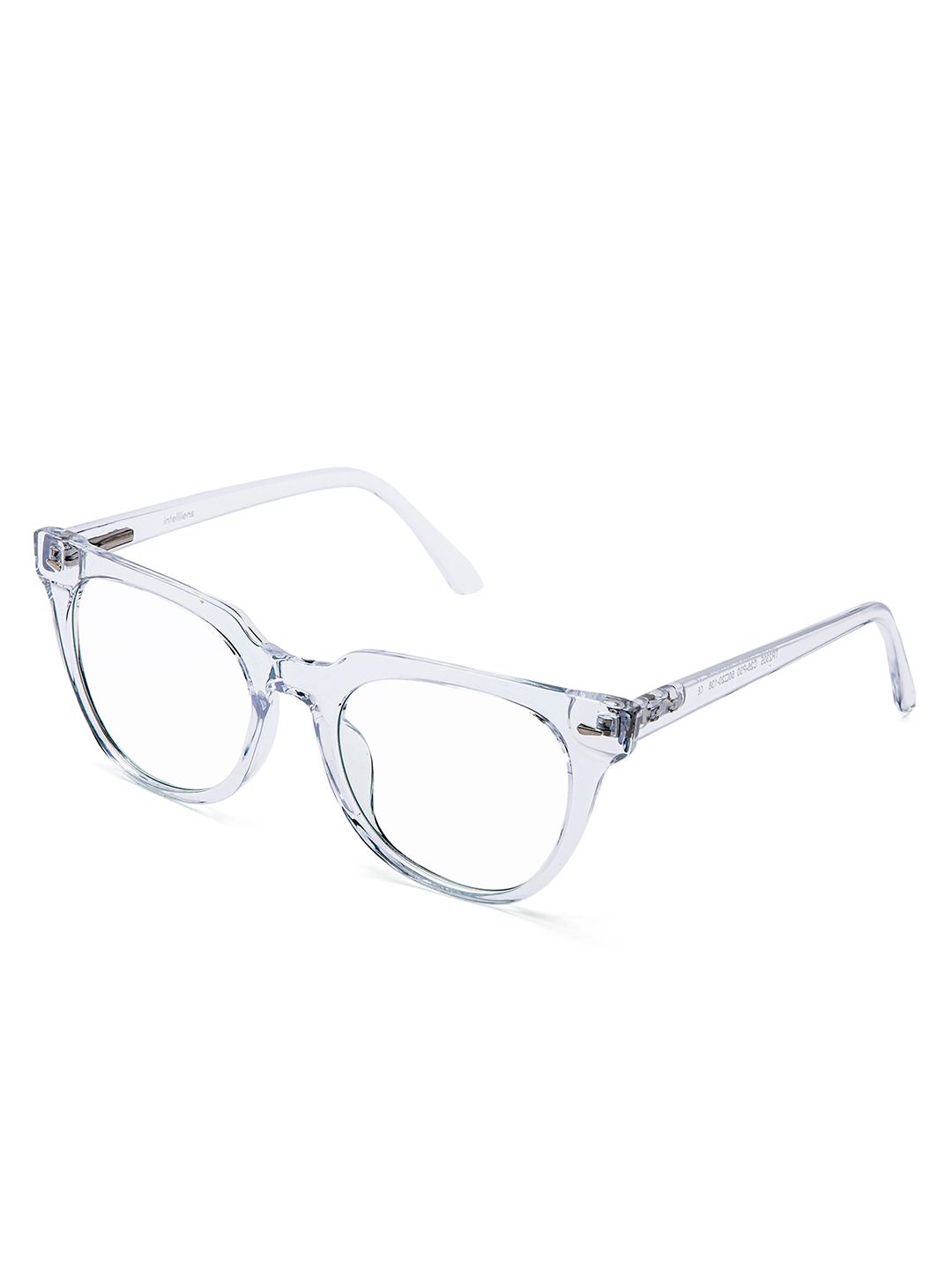 Intellilens Unisex Transparent Full Rim Round Frames