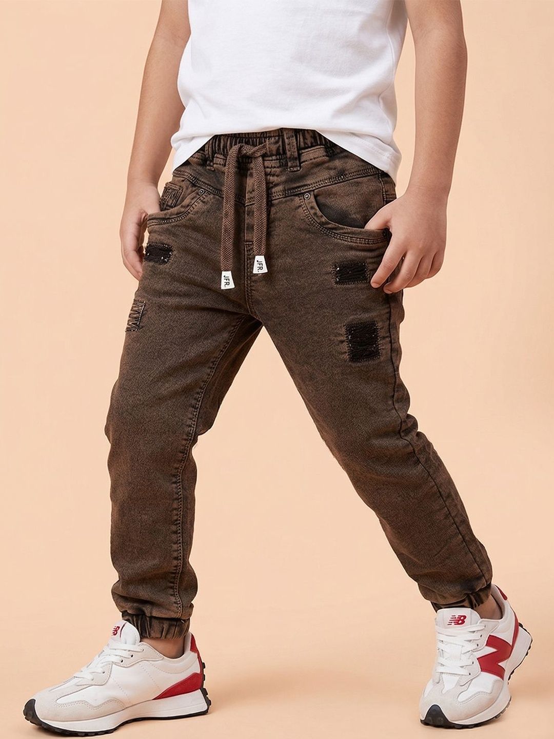 JFR Boys Jogger Mid-Rise Low Distress Jeans