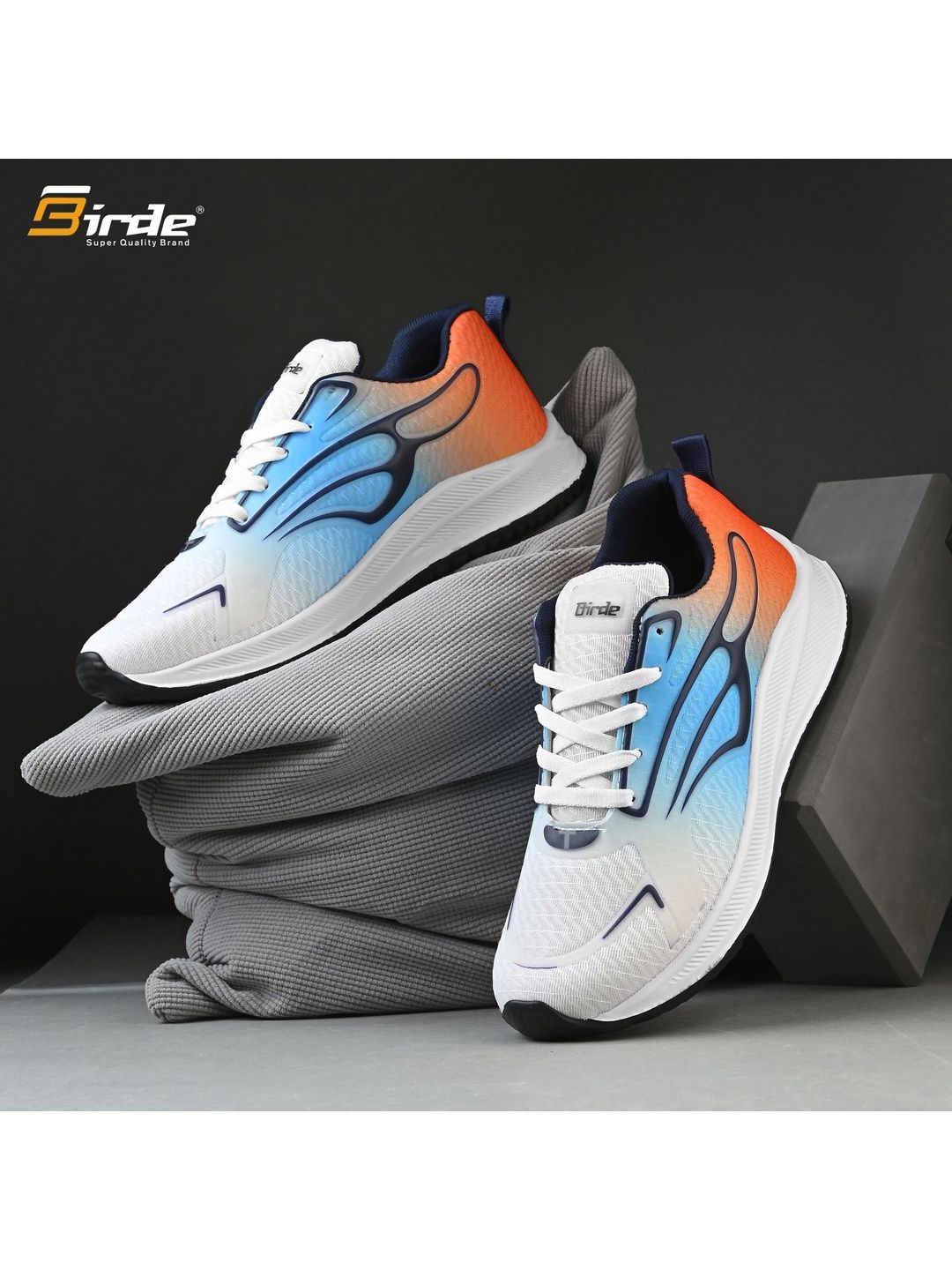 BIRDE Men Mesh Walking Non-Marking Shoes