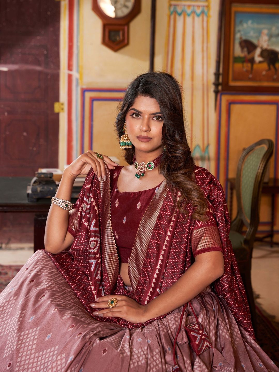 Printed Flared Lehenga Choli 2