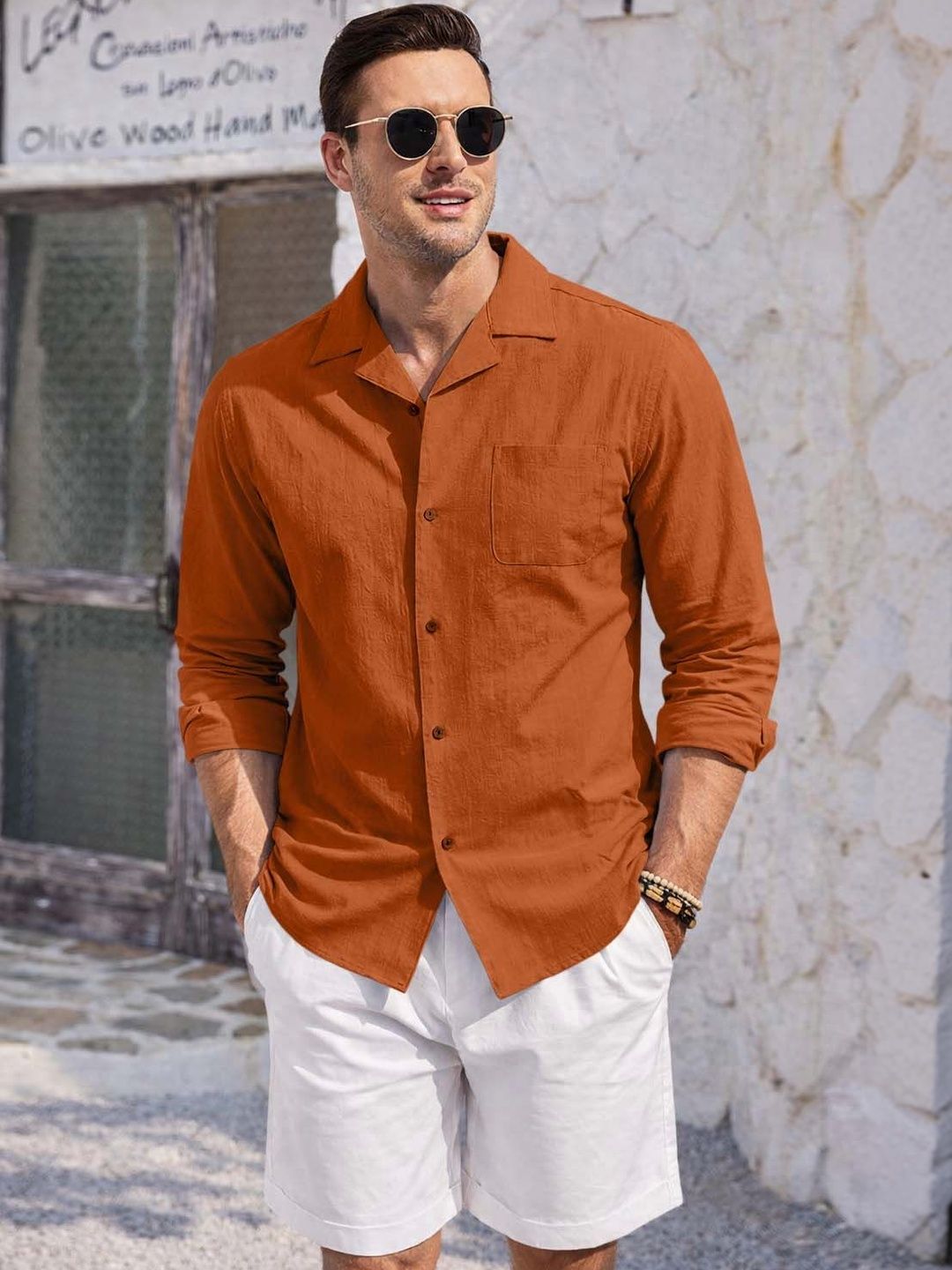 ZELINCO Men Standard Casual Shirt