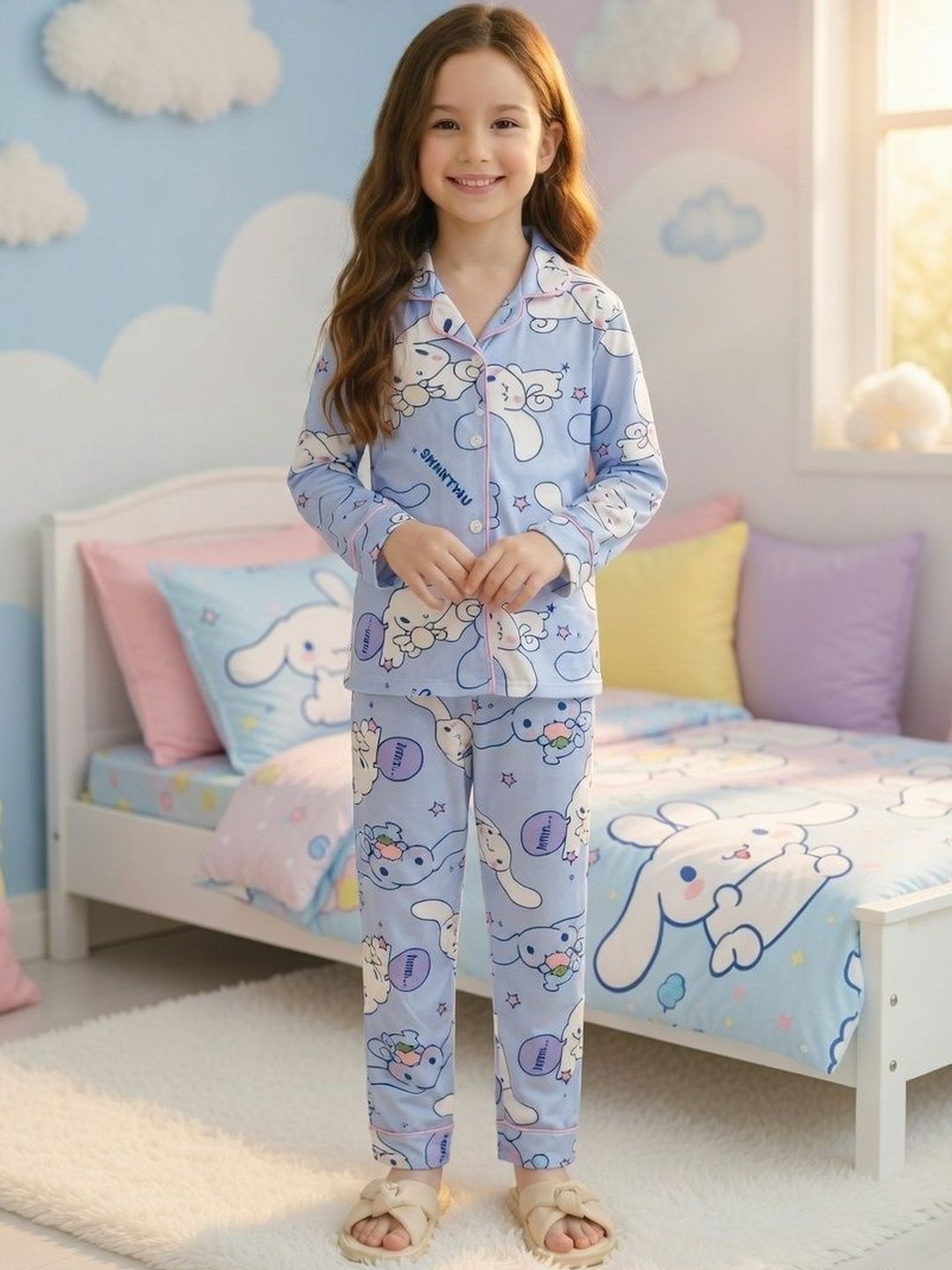 4JSTAR Girls Printed Night suit