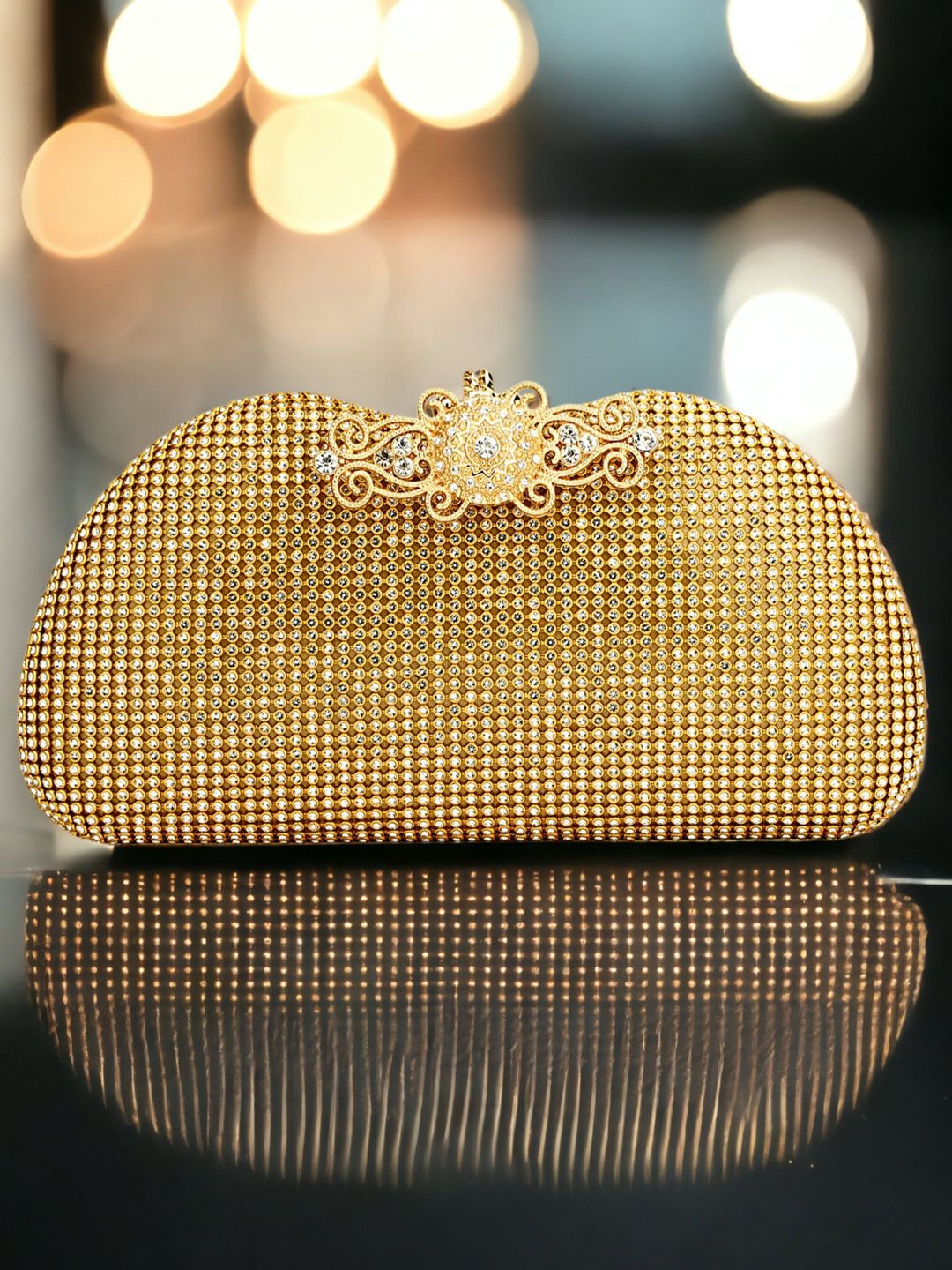 Toobacraft Embellished Box Clutch