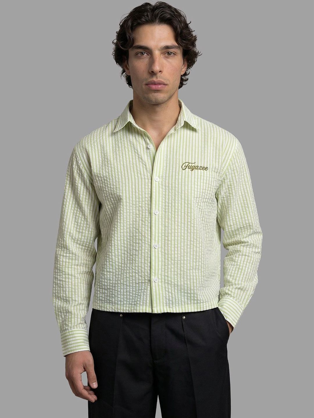 FUGAZEE Men Striped Casual Shirt