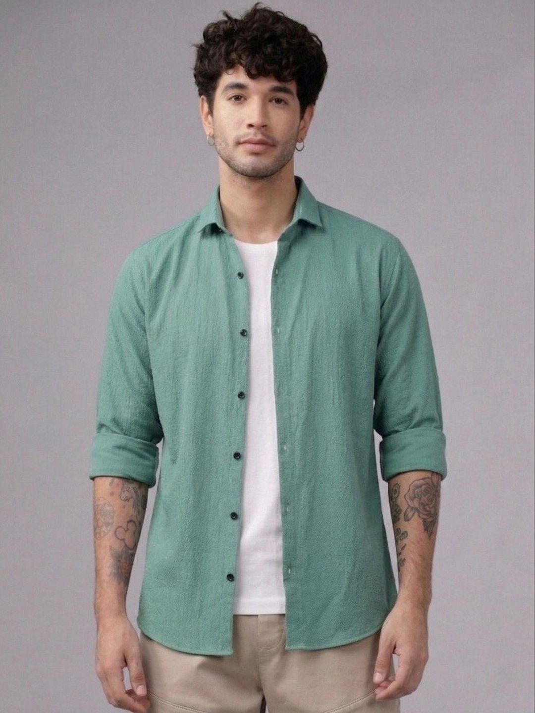 R.Code by The Roadster Life Co. Men Original Casual Shirt