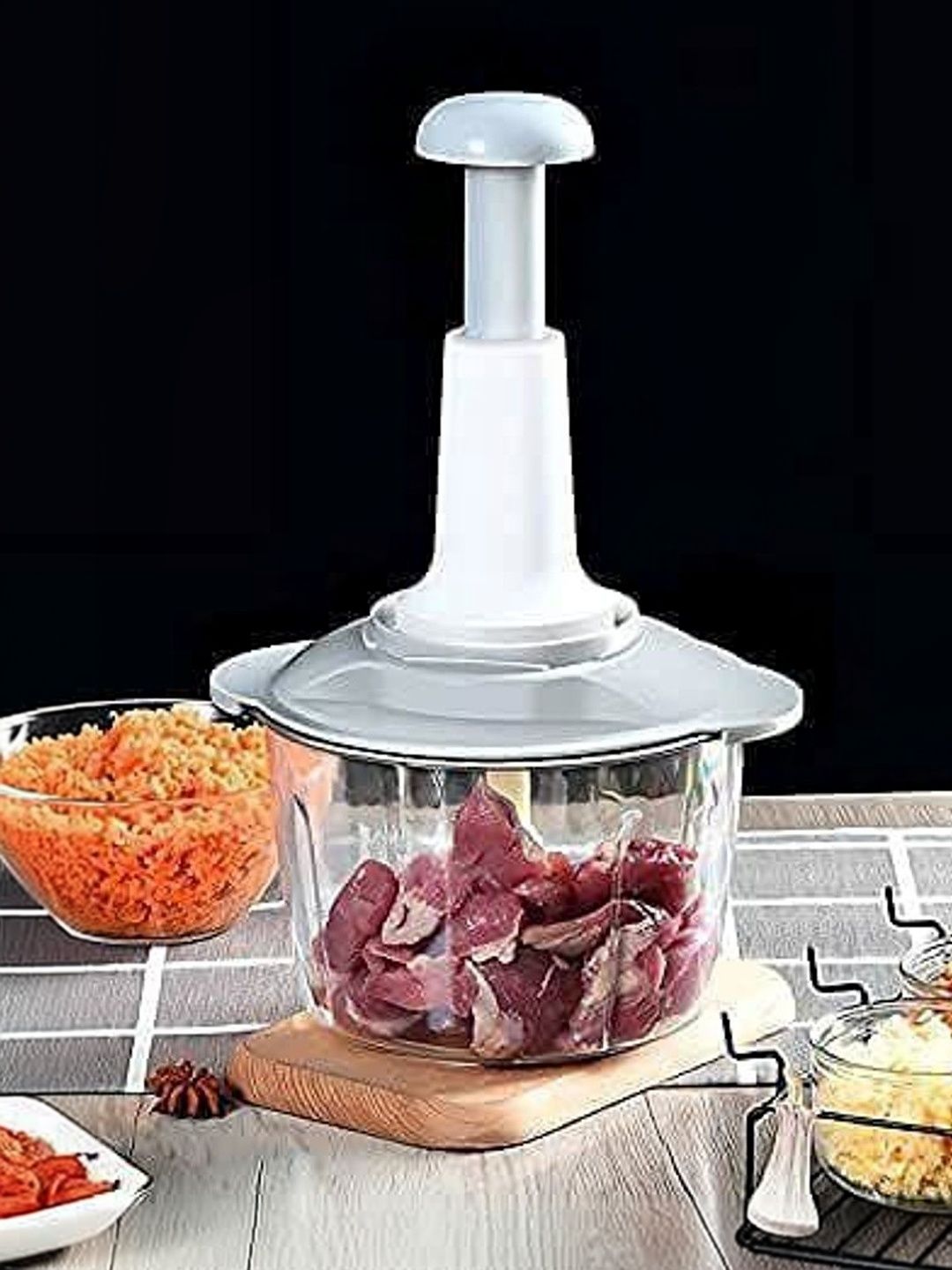 HURRIO Silver-Toned 2026 Plastic Chopper
