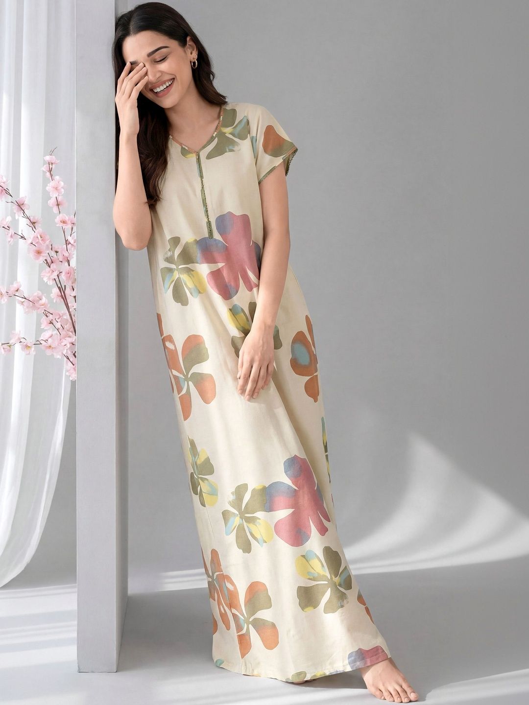 Printed Maxi Nightdress 5