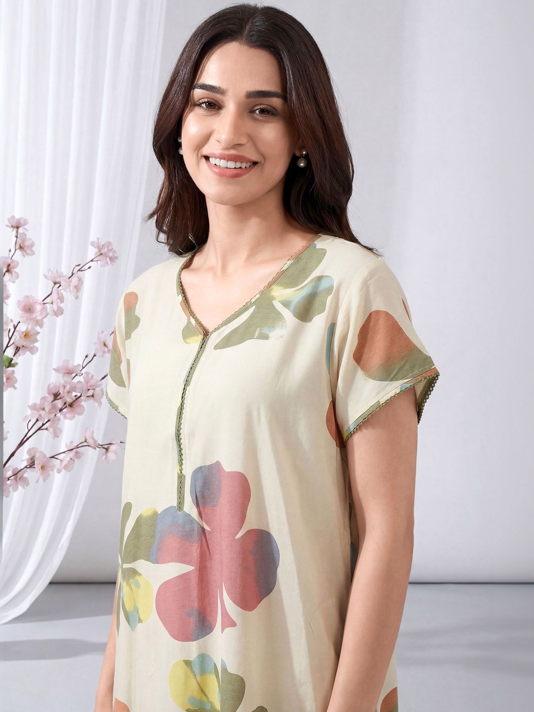 Printed Maxi Nightdress 6