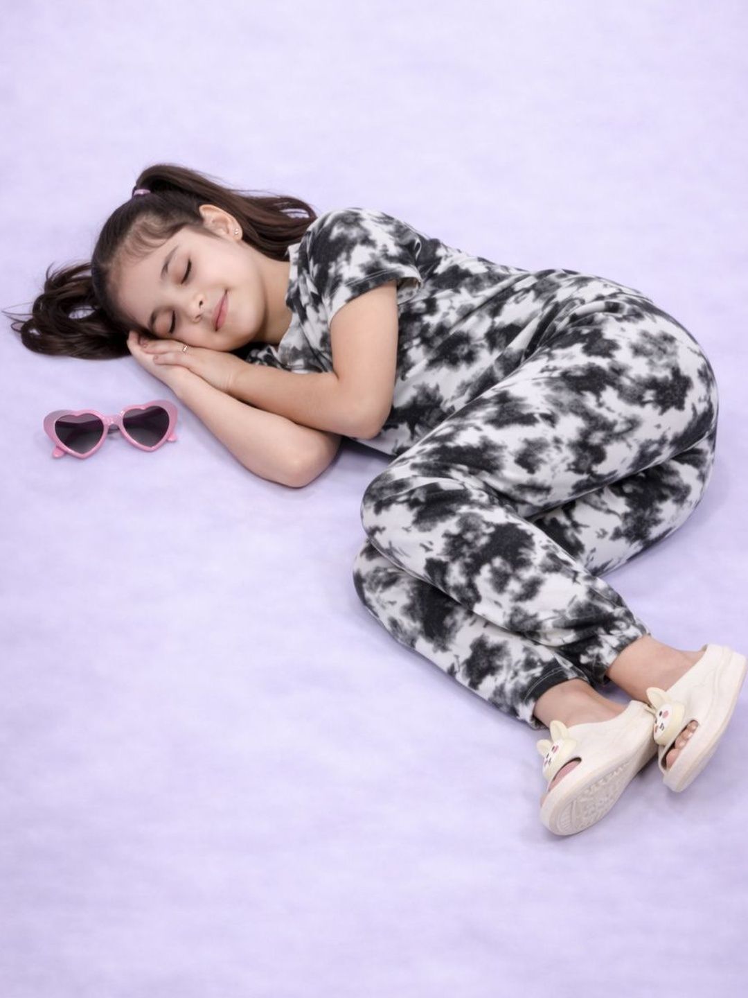 Girls Printed Short Sleeves Nightdress 4