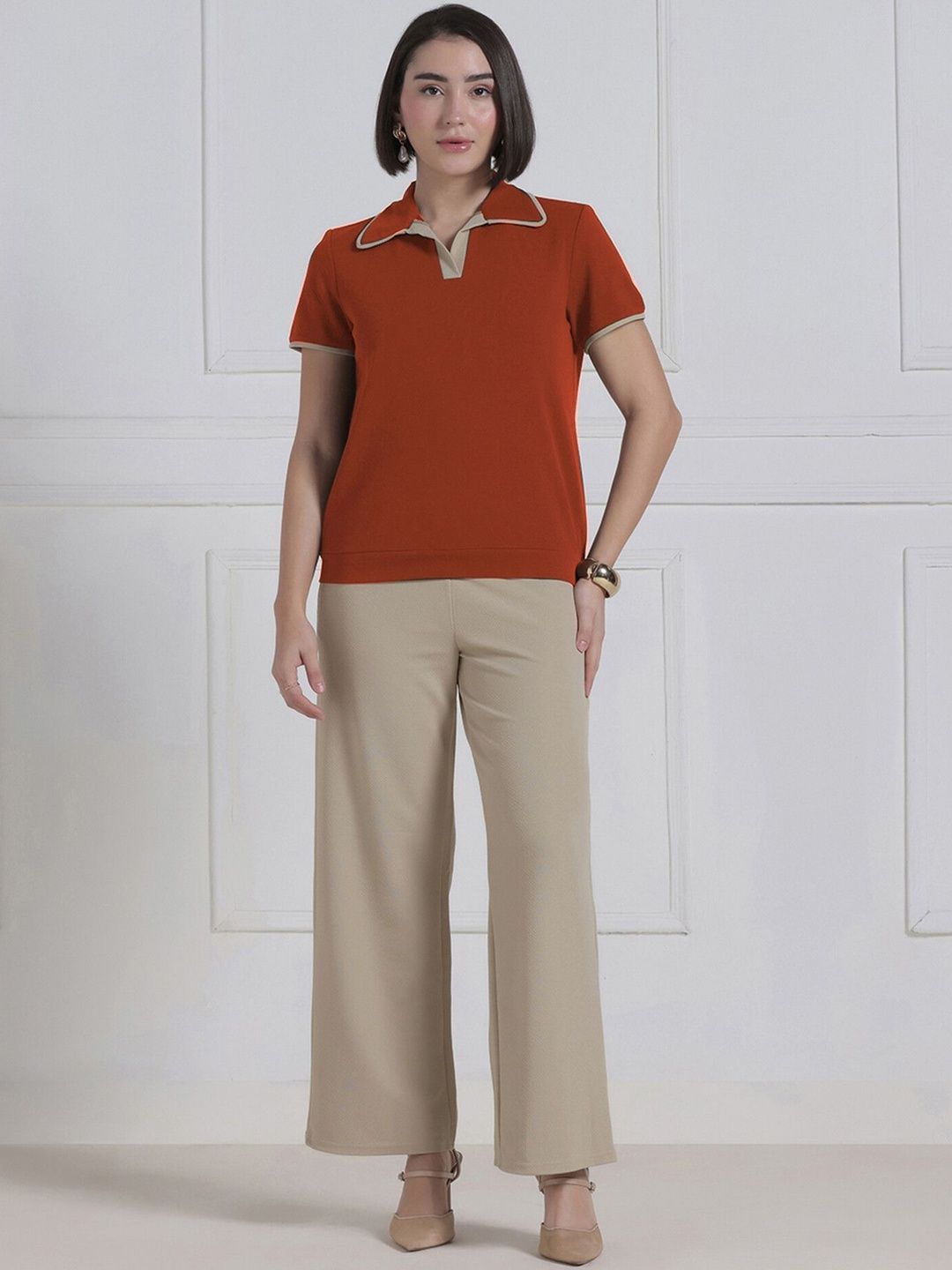 Selvia Solid Top with Trousers