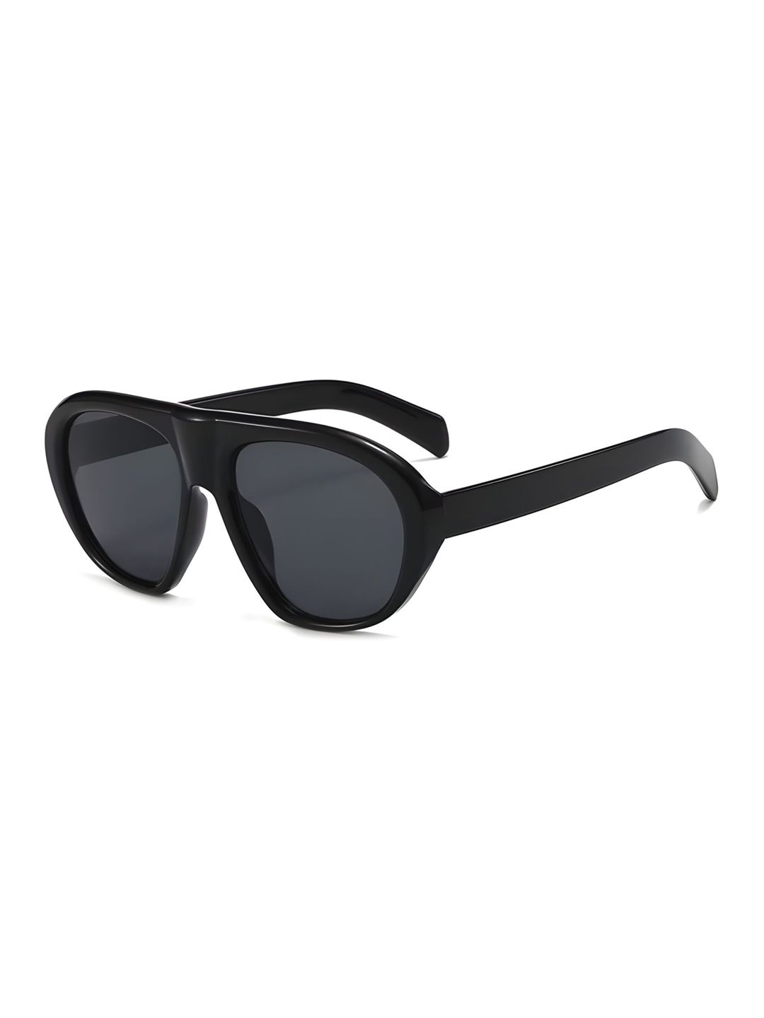 Buy 4Flaunt Unisex Black Lens & Black Aviator Sunglasses With -  - Accessories for Unisex