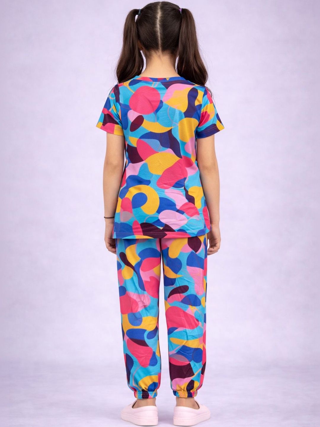Girls Printed Short Sleeves Nightdress 6