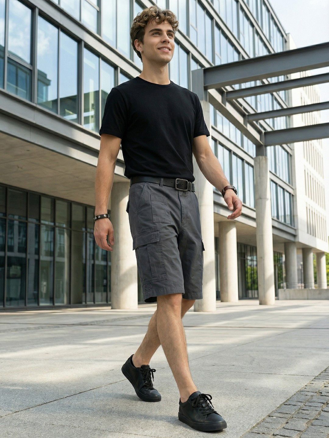 SZN Organic Cotton Relaxed-Fit Cargo Shorts