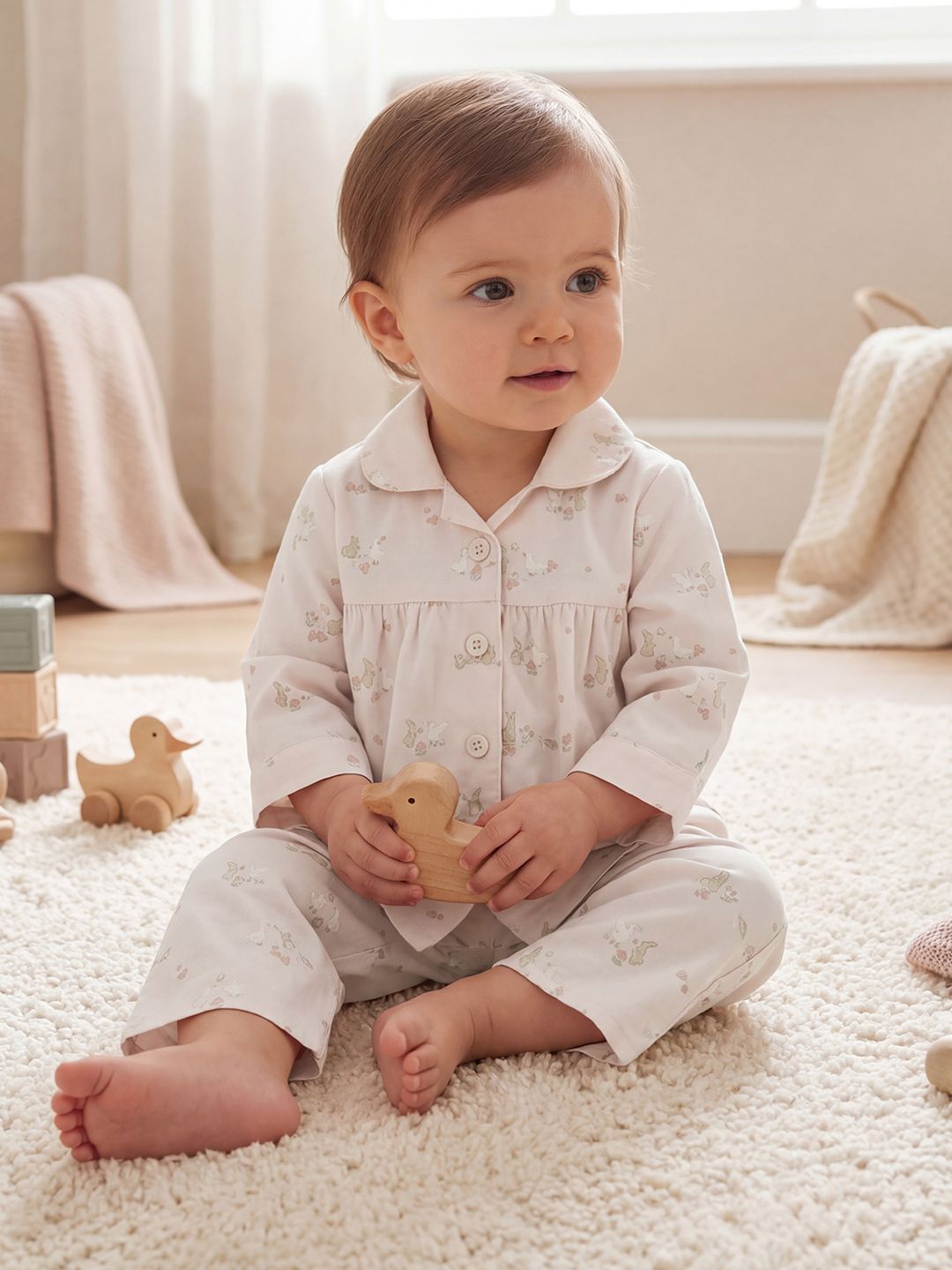 Buy Mothercare Girls Printed Shirt With Pyjamas -  - Apparel for Girls
