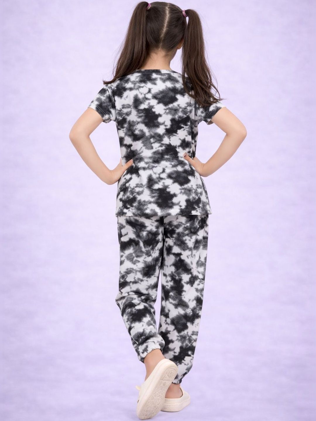 Girls Printed Short Sleeves Nightdress 5