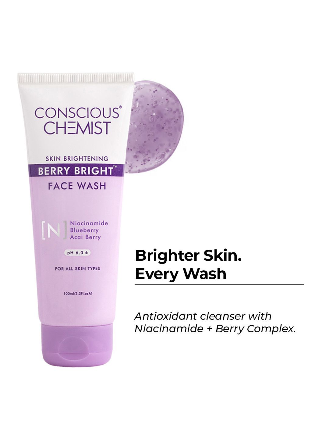 Conscious Chemist Niacinamide Pore Refining Face Wash- 100 ml