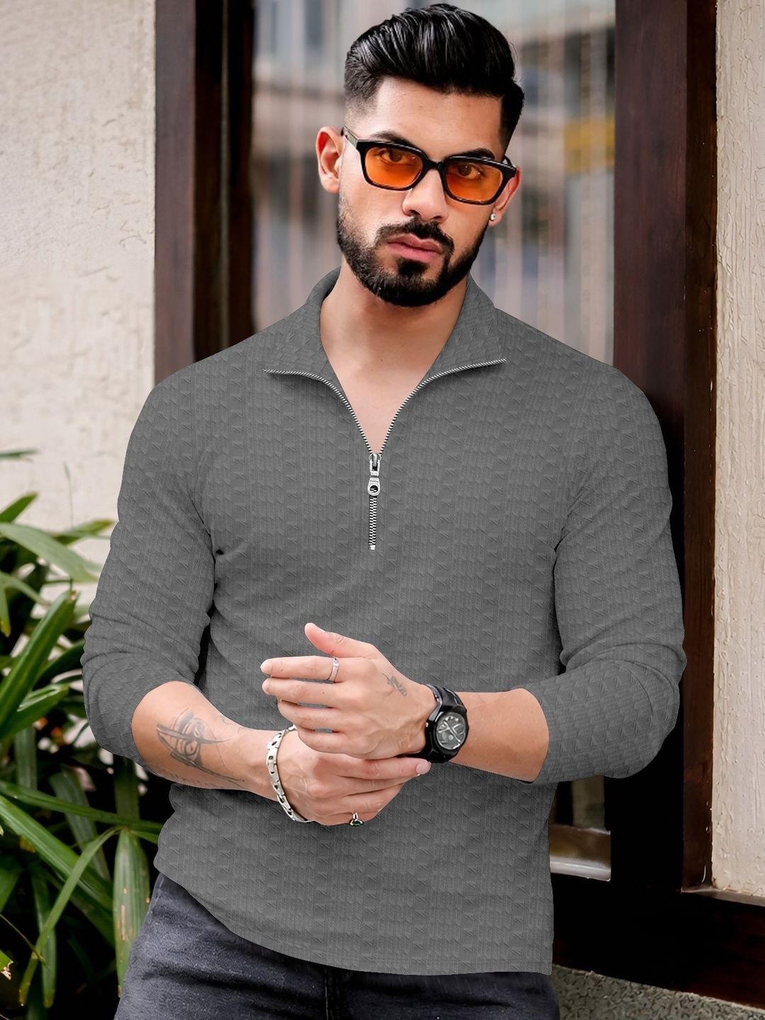 SZN Men Polo Collar T-shirt