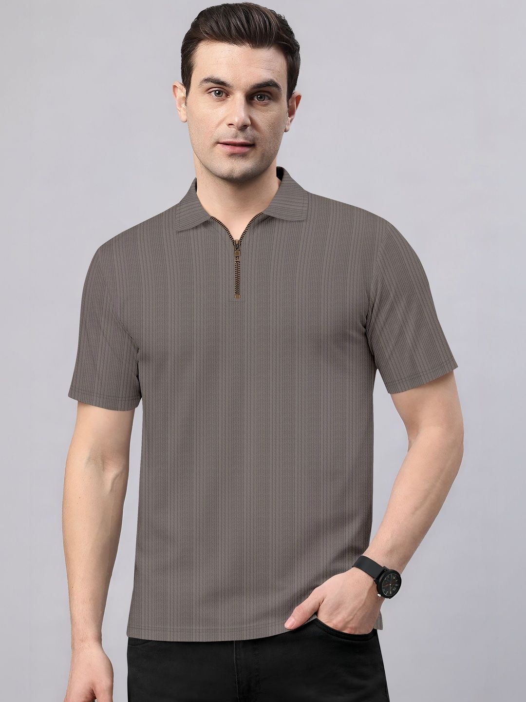 MODALEN Men Polo Collar T-shirt