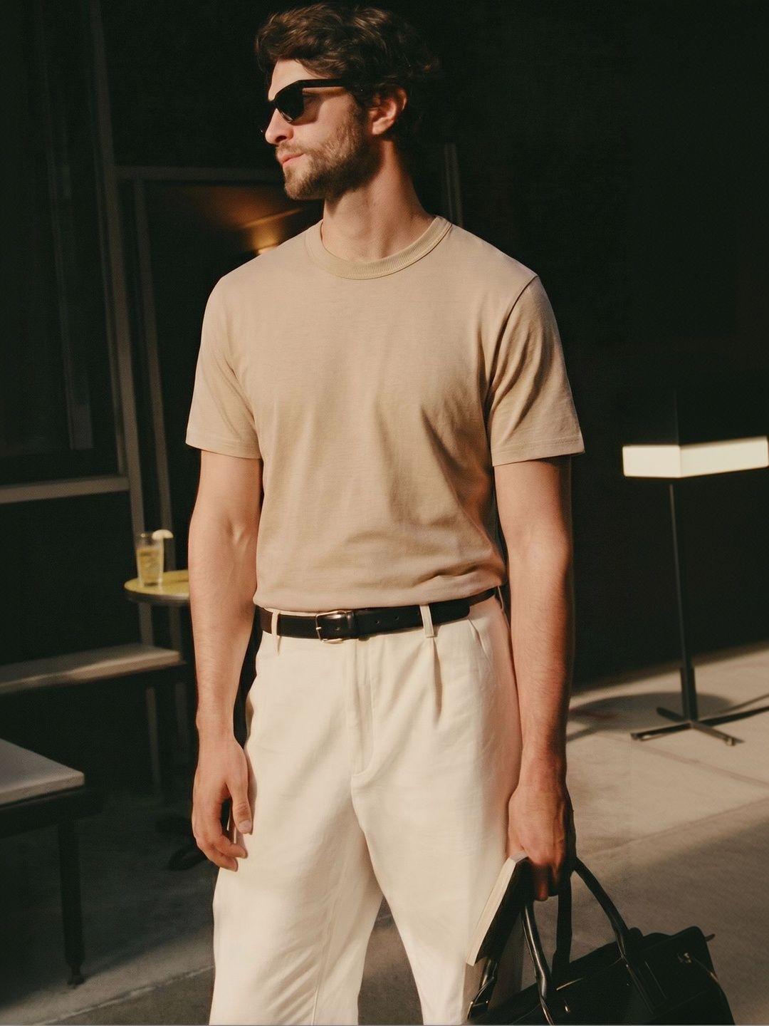 Dadu Dayal Men Solid Round Neck Cotton T Shirt