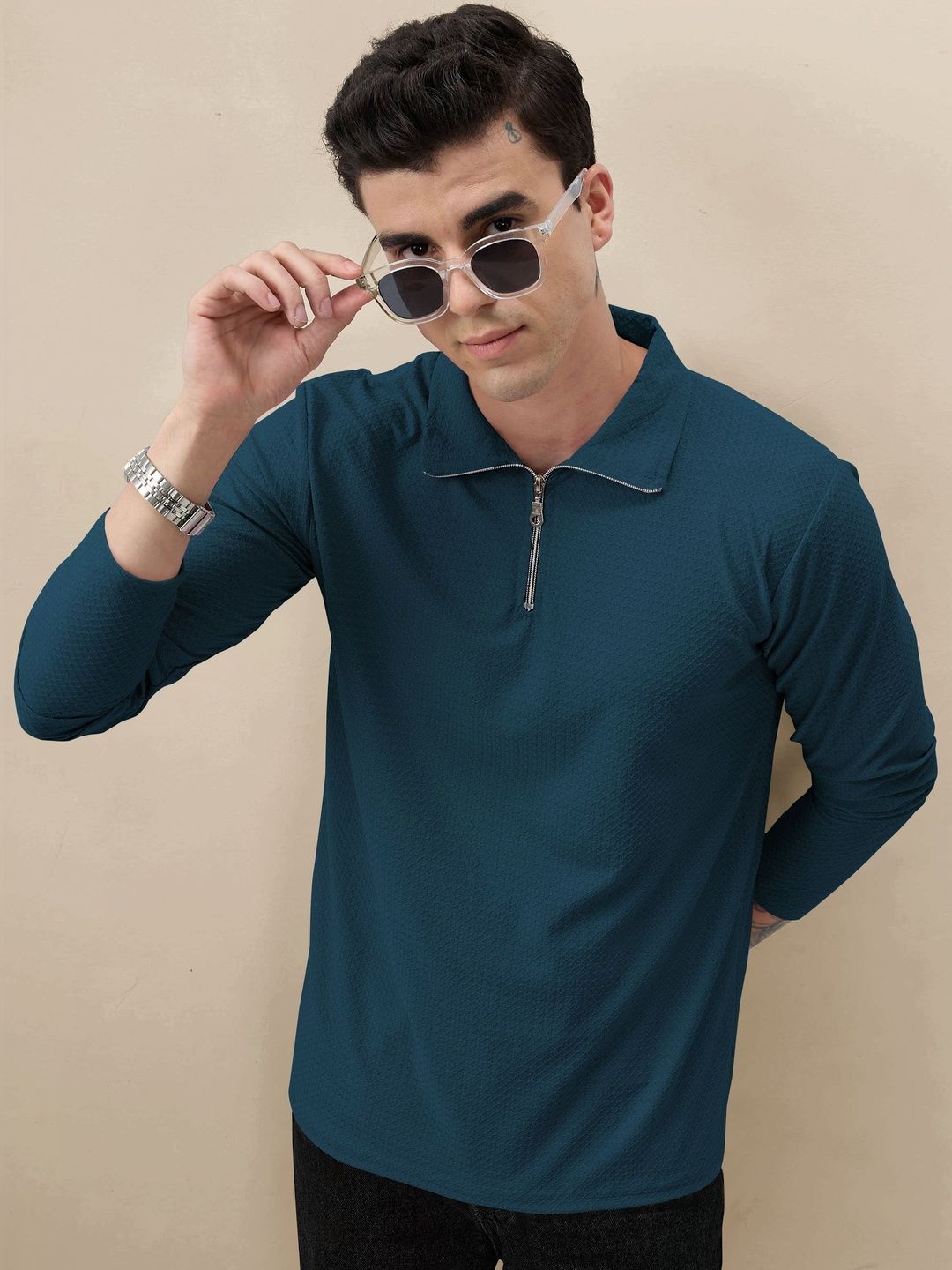 SZN Men Polo Collar T-shirt