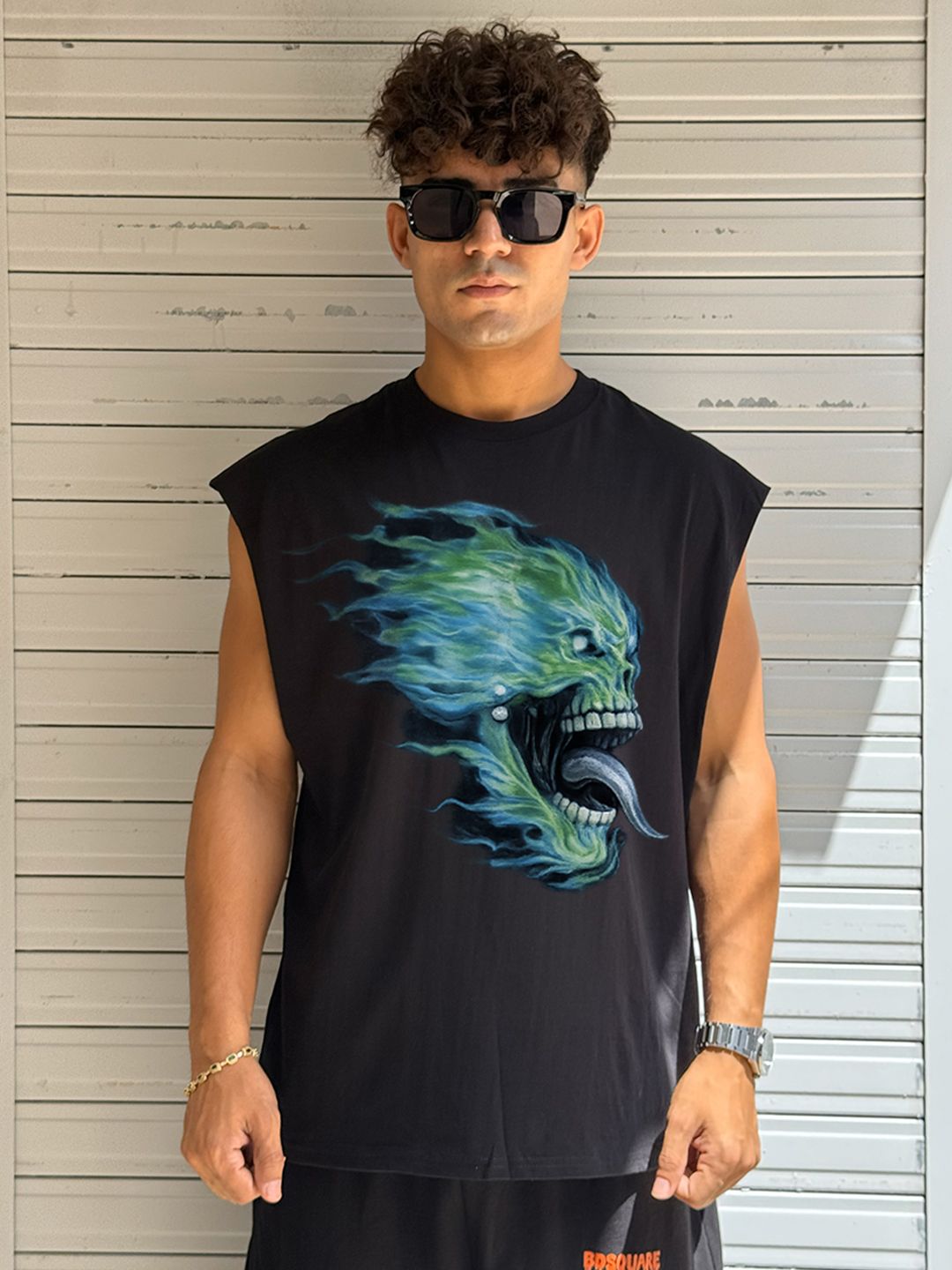 BDSQUARE Printed Cotton Tank