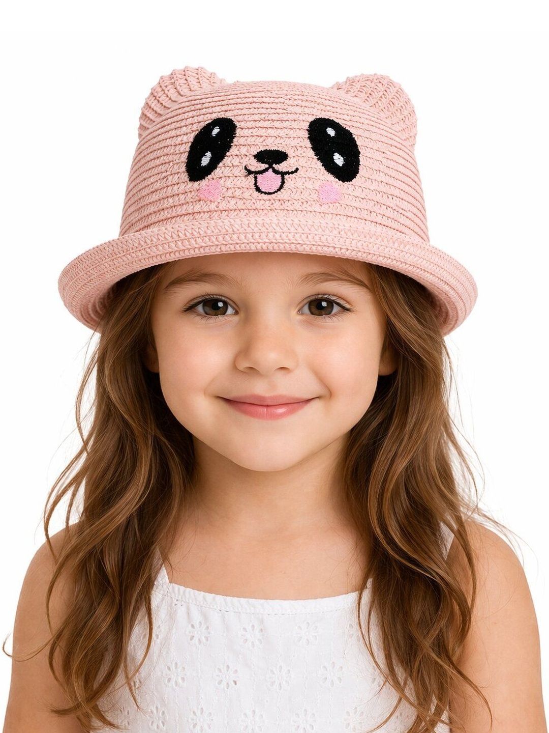 Buy JENNA Girls Rose Gold Embroidered Sun Hat -  - Accessories for Girls
