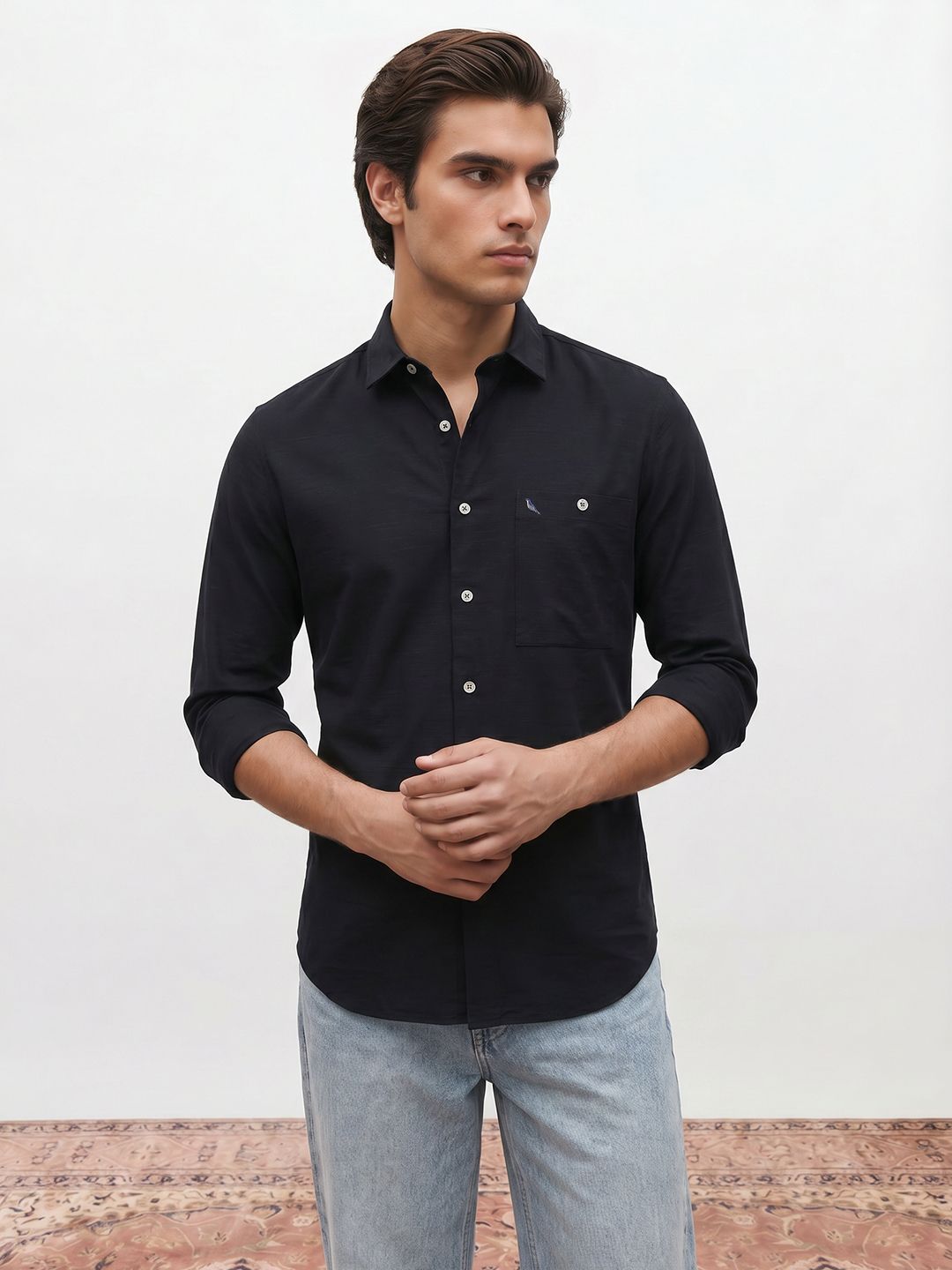 Mr Bowerbird Slim Fit Pure Cotton Casual Shirt
