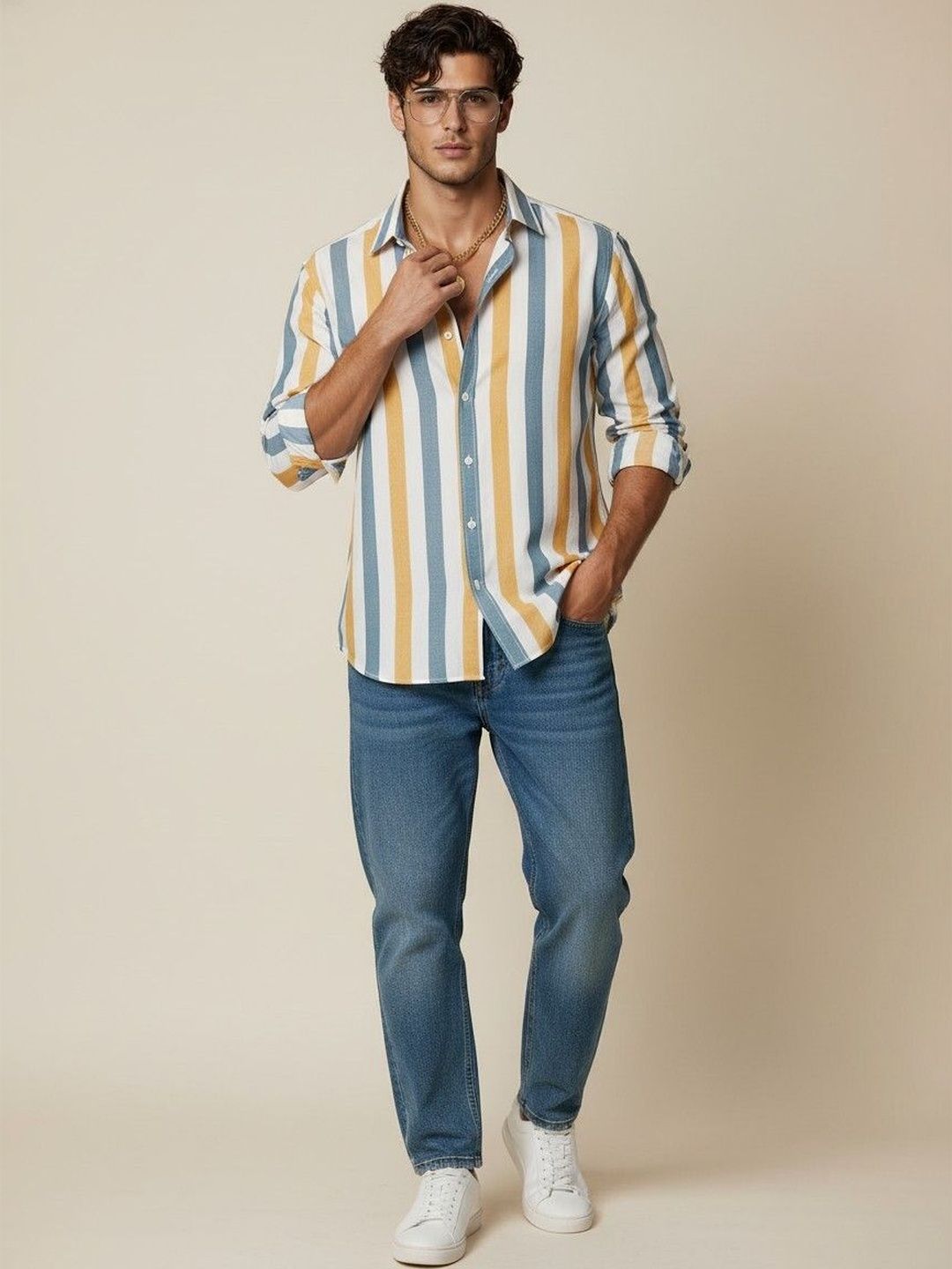 INVICTUS Men Comfort Striped Casual Shirt