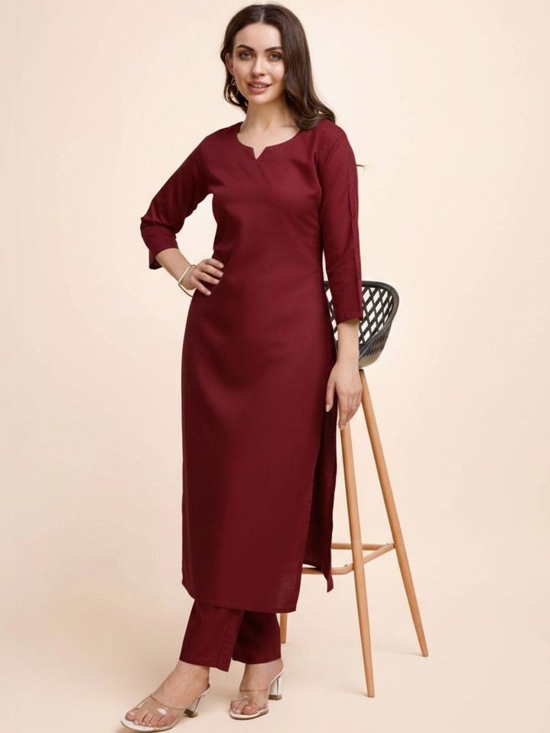 JDS LIFESTYLE Women Regular Pure Cotton Kurta with Trousers