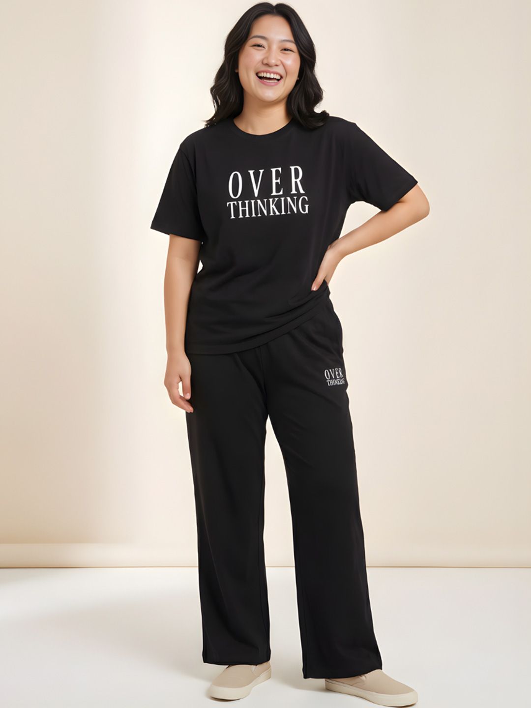 Stem Rope Printed T-shirt with Trousers