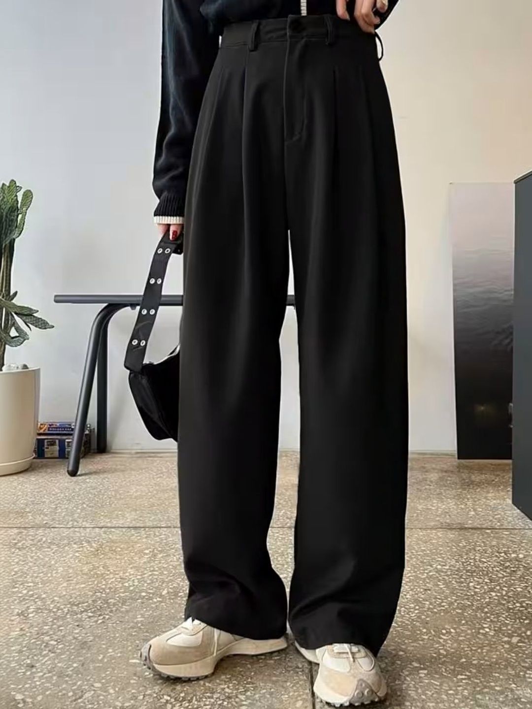 Mast & Harbour Women High-Rise Pleated Trousers