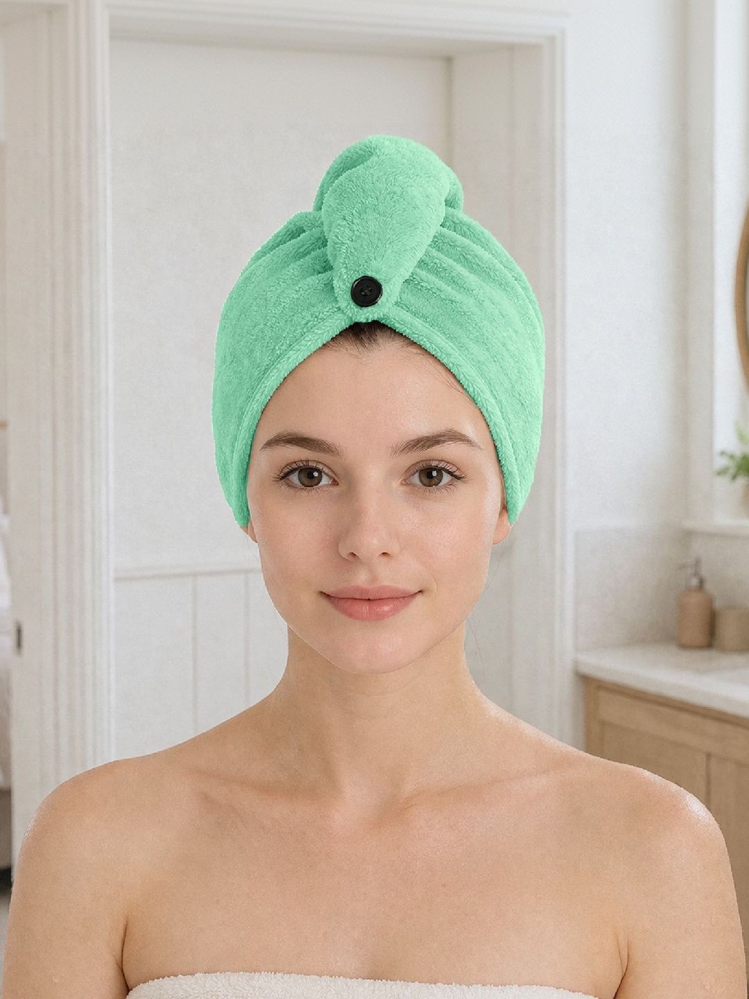 LUXEHOME INTERNATIONAL Green & Sea Green 1 400 GSM Bath Towel