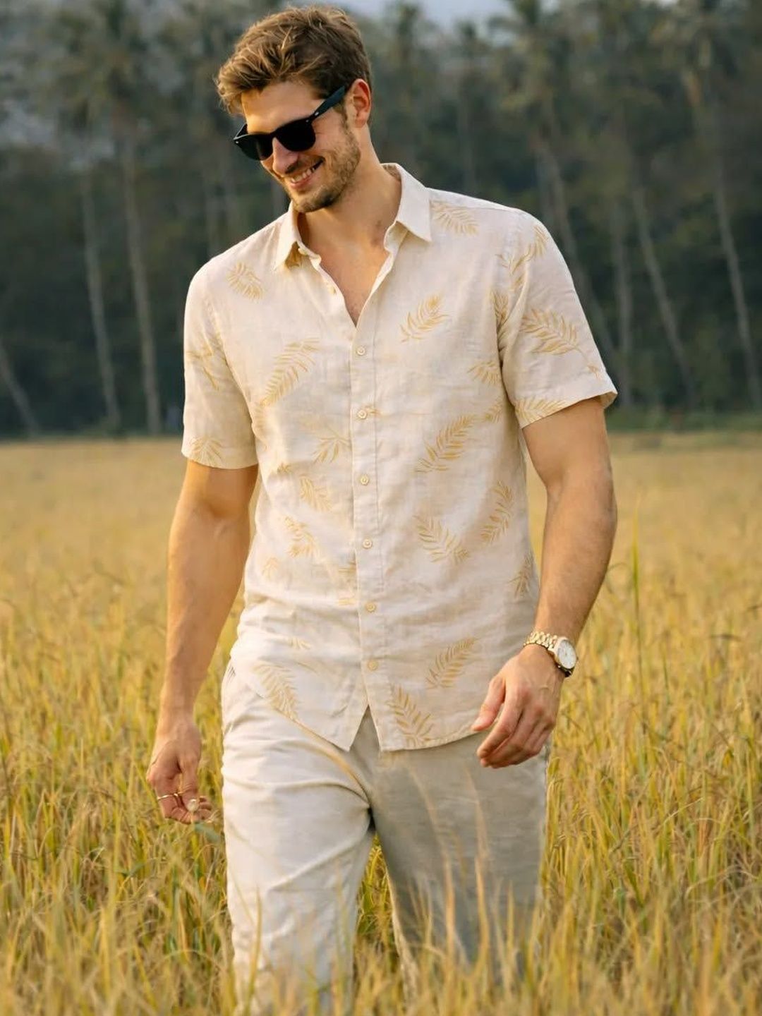 XKIND Men Standard Floral Printed Casual Shirt
