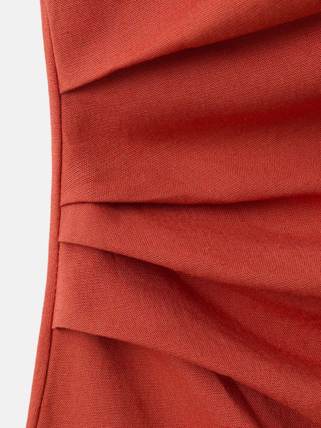 Halter Neck Gathers Sheath Dress 6