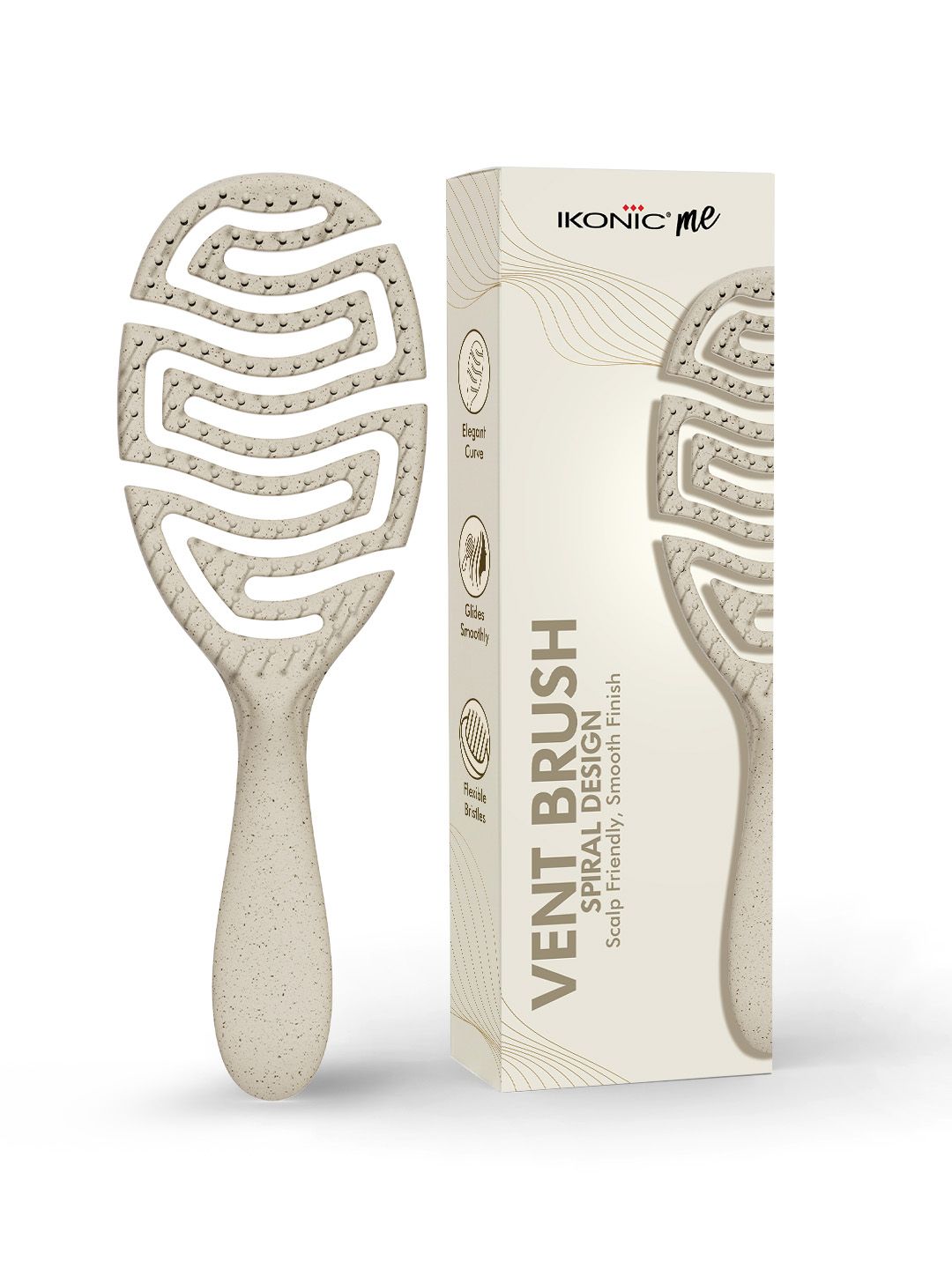 Ikonic IKM-2119 Me Vent Brush - Sand Beige