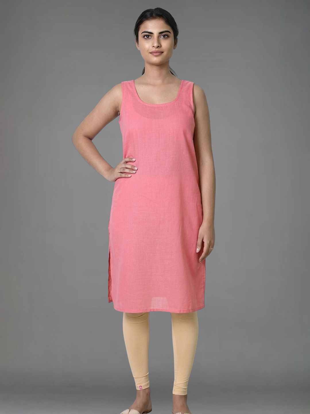 myplusfashion Round Neck Long  Camisoles