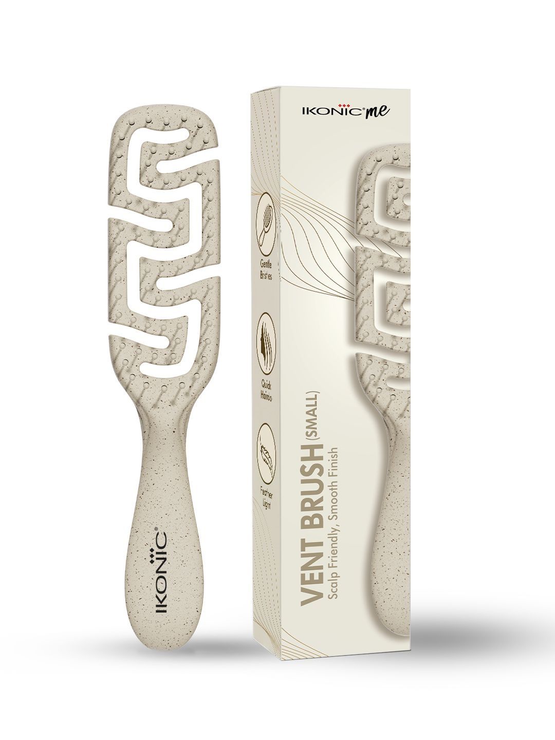 Ikonic IKM-2121 Me Vent Brush Small - Sand Beige