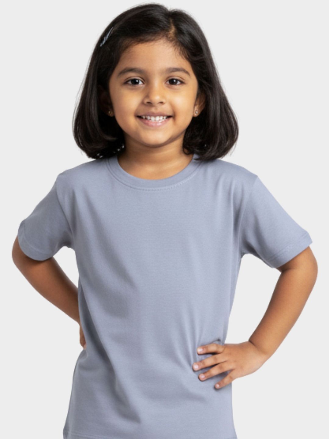 Orange Sugar Kids Pure Cotton Half Sleeve Solid Tshirt