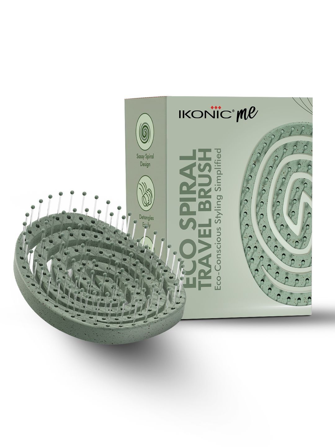 Ikonic IKM-2109 Me Travel Brush - Jade Green