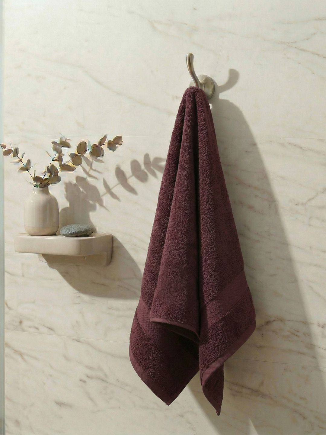 Monte Carlo Jazz Dusty Wine Cotton 380 Gsm 60X120 Cm 1 Bath Towel