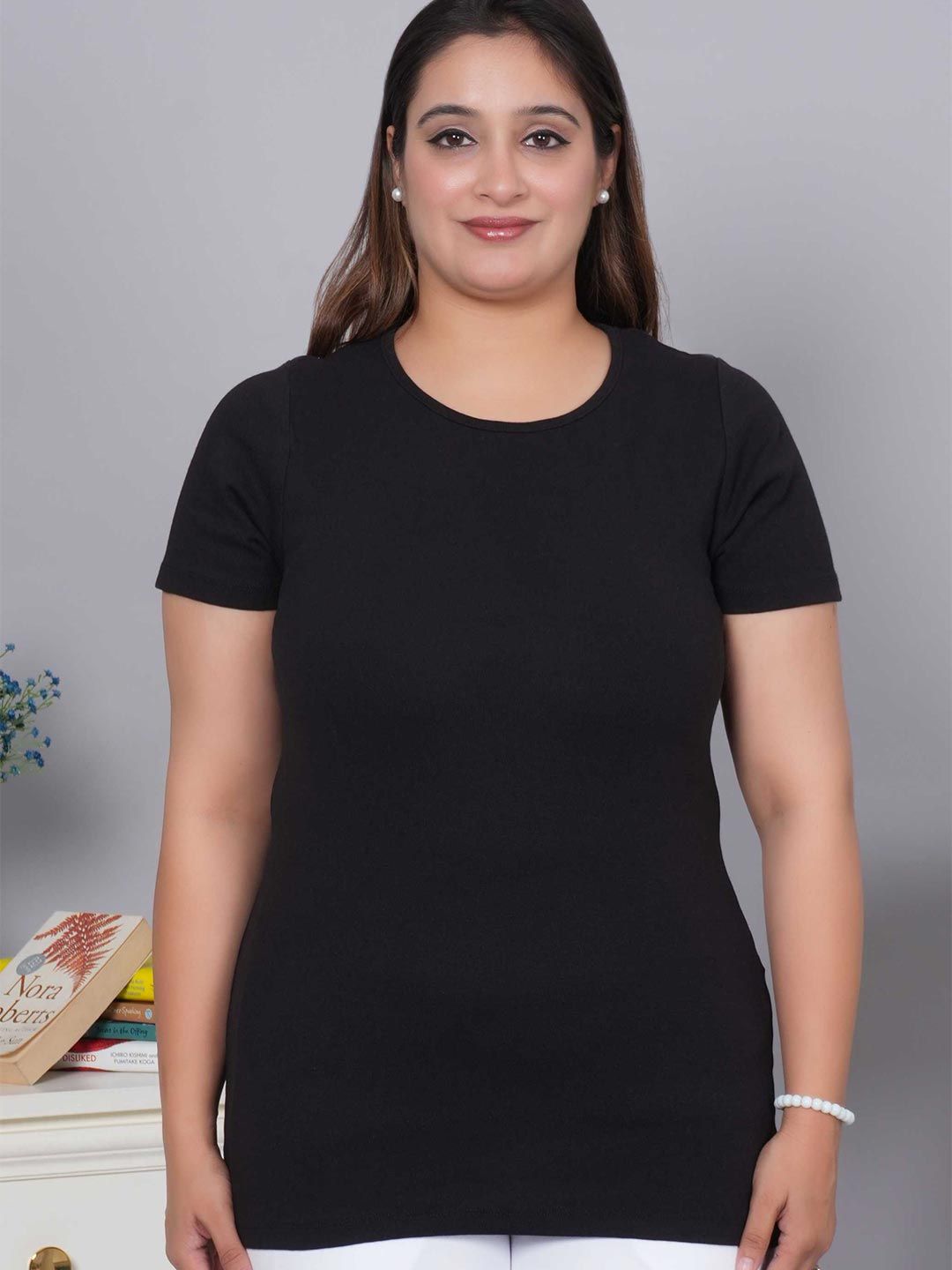 Mlada Regular Fit Cotton Rib Tshirts