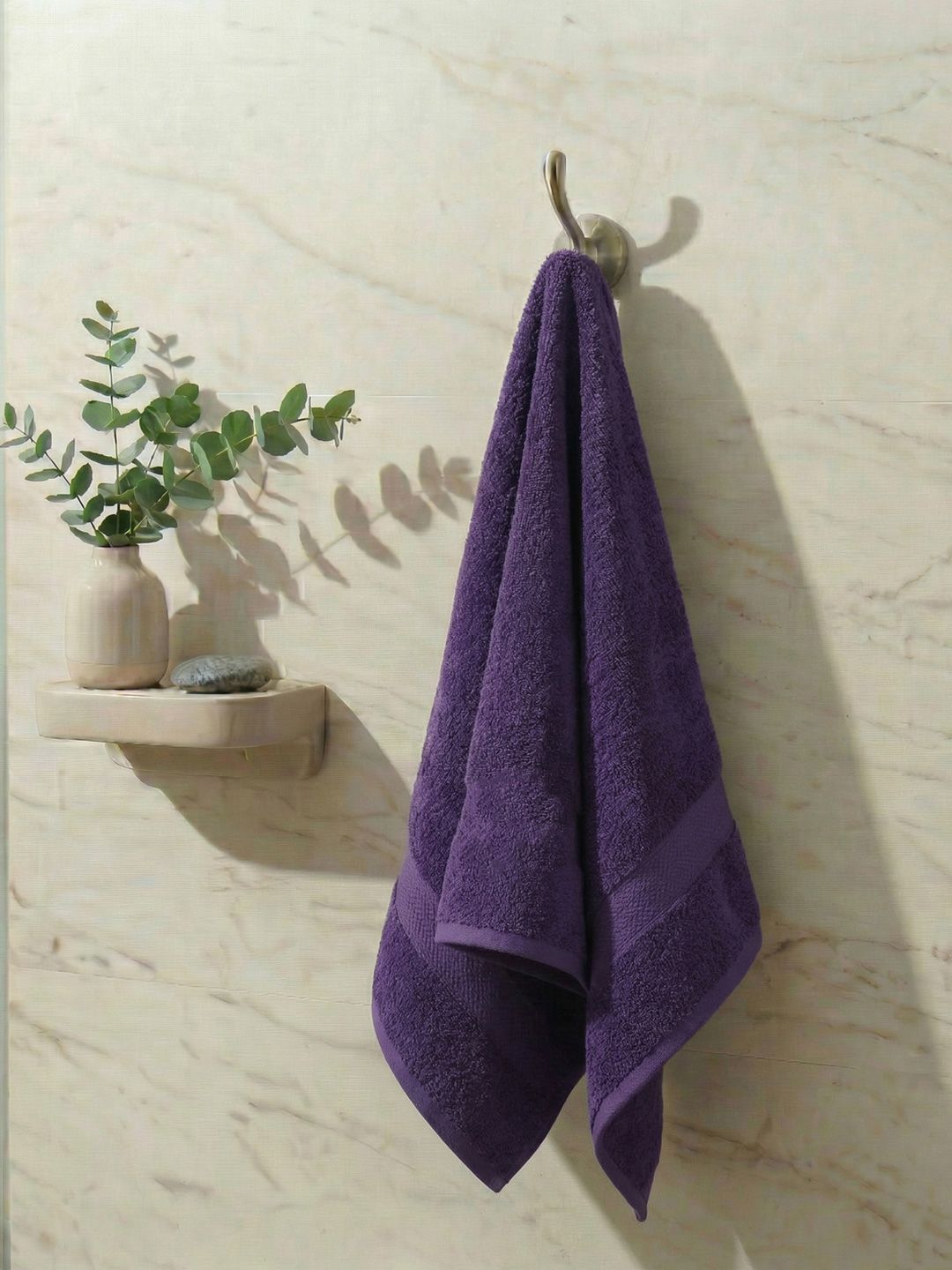 Monte Carlo Jazz Shadow Purple Cotton 380 Gsm 60X120 Cm 1 Bath Towel