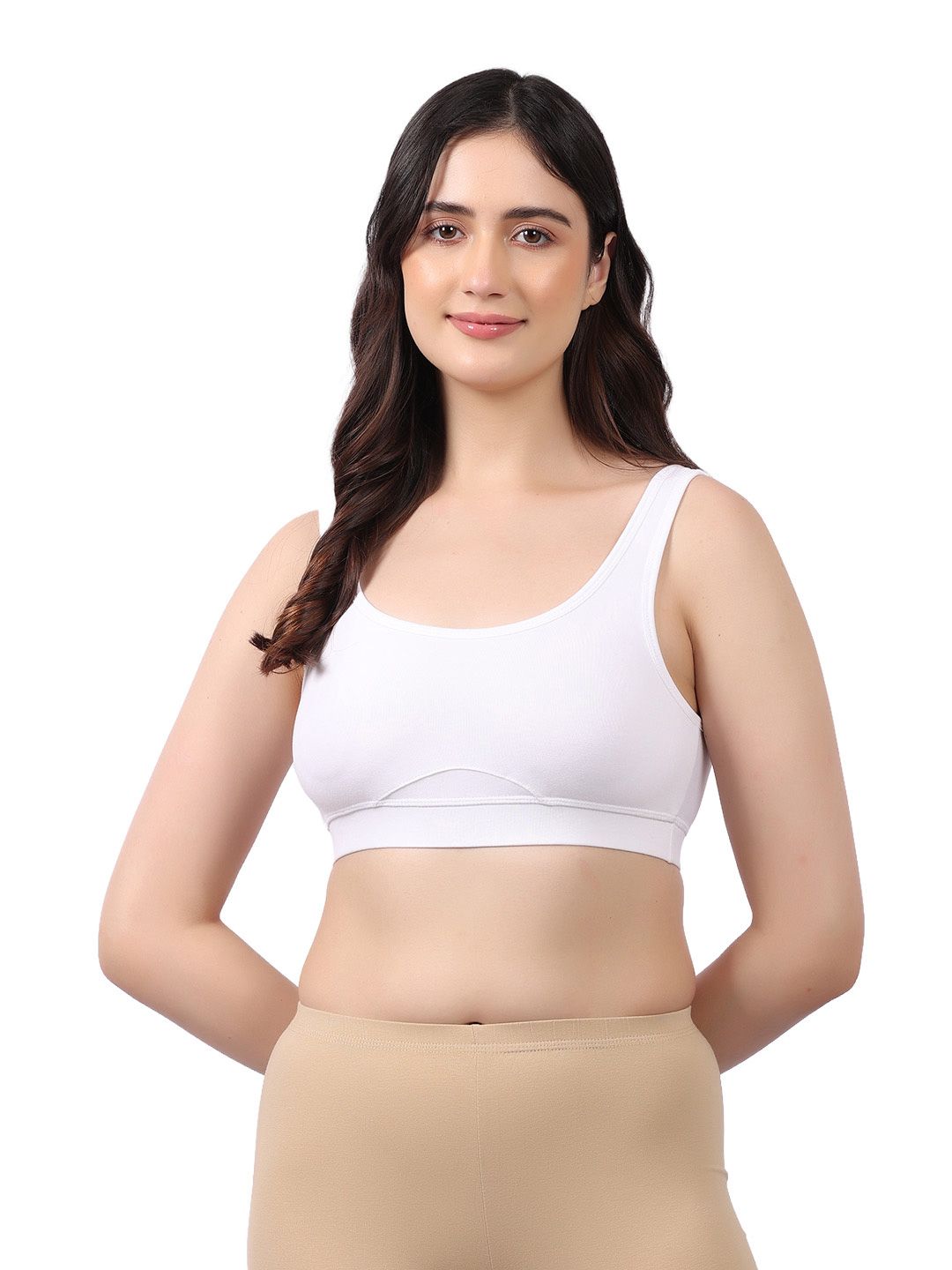 Buy LAVOS Full Coverage Non Padded Cotton Workout Bra With All Day Comfort -  - Apparel for Women