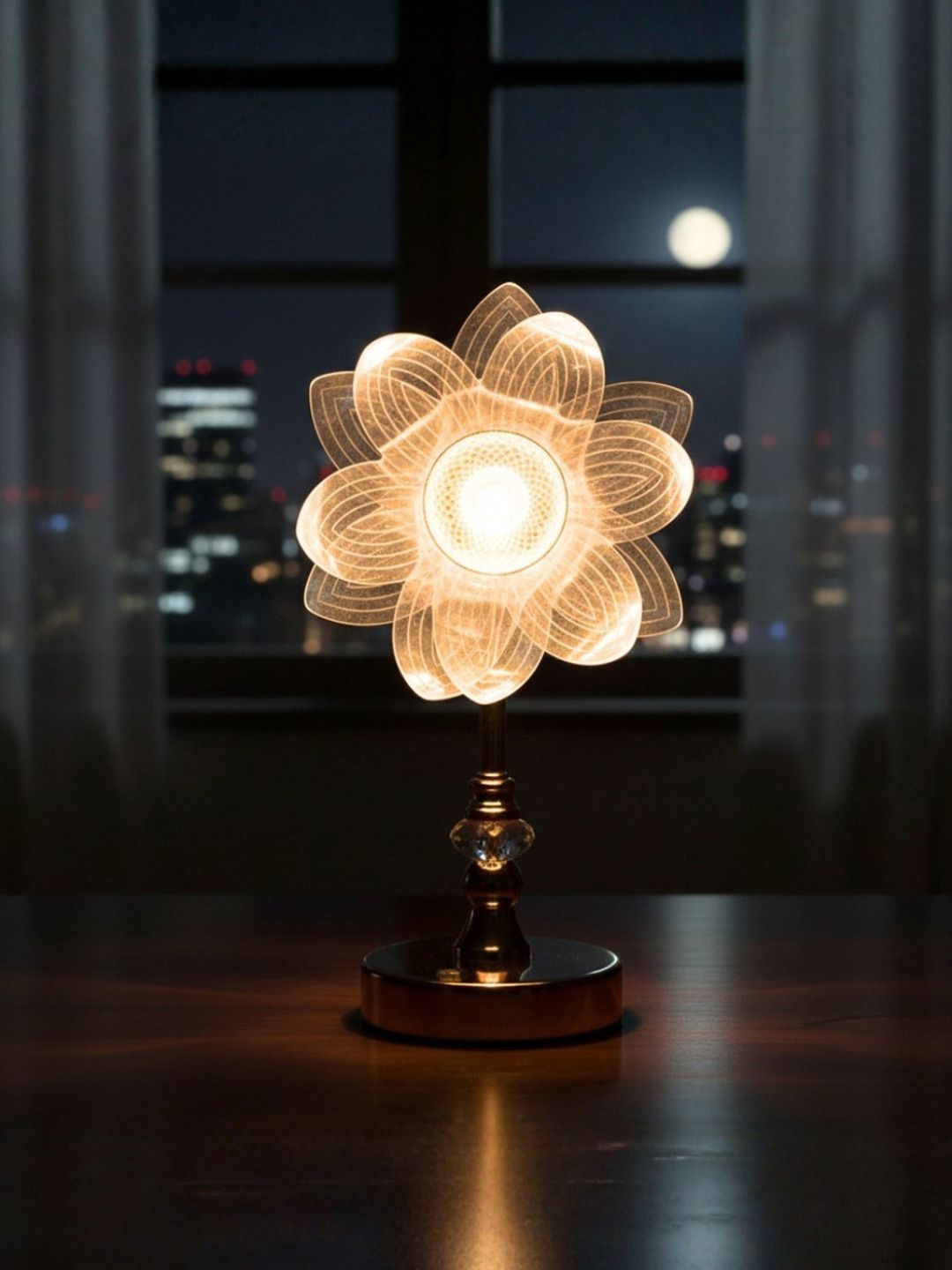 ELARE Multicoloured Metal Contemporary Abstract Shaped Table Lamp