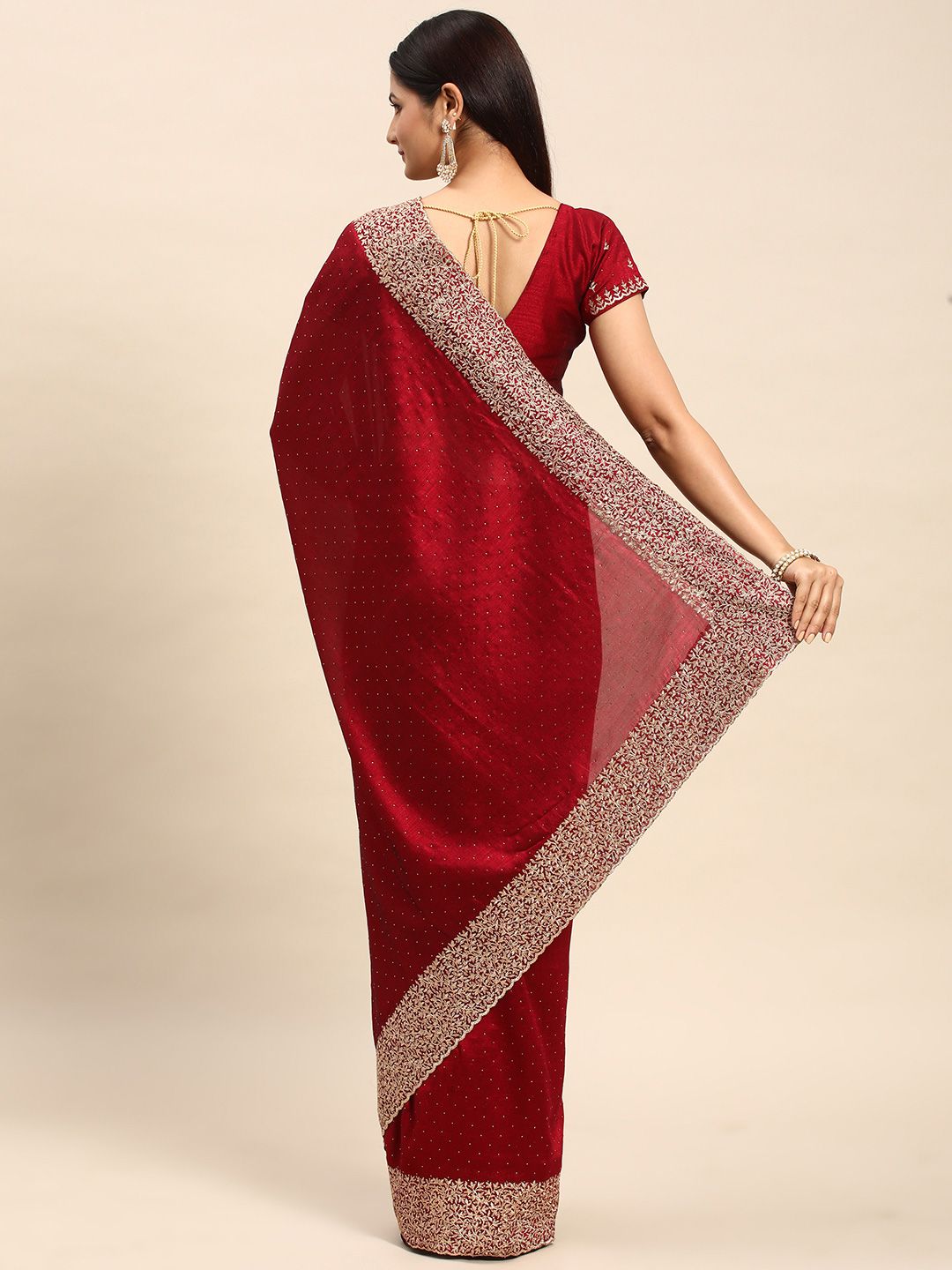 Embellished Embroidered Saree 4
