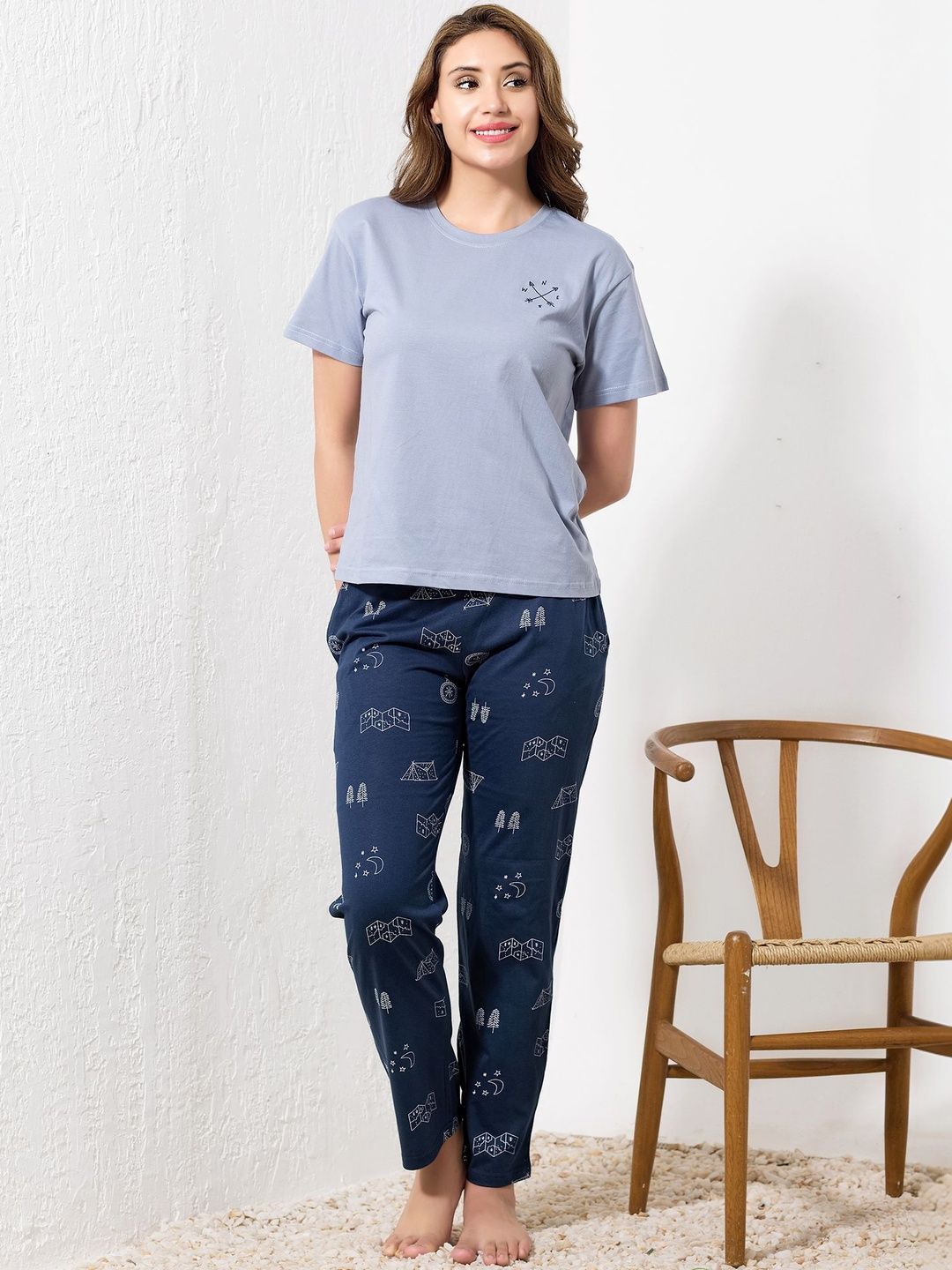 Women Printed Night suit 2