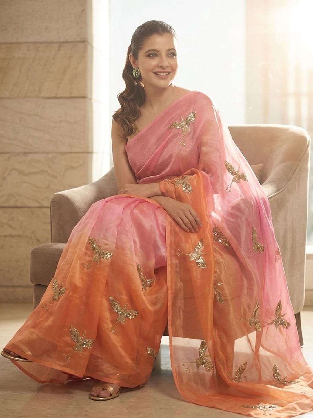 Embellished Sarees With Unstitched Blouse Piece 4