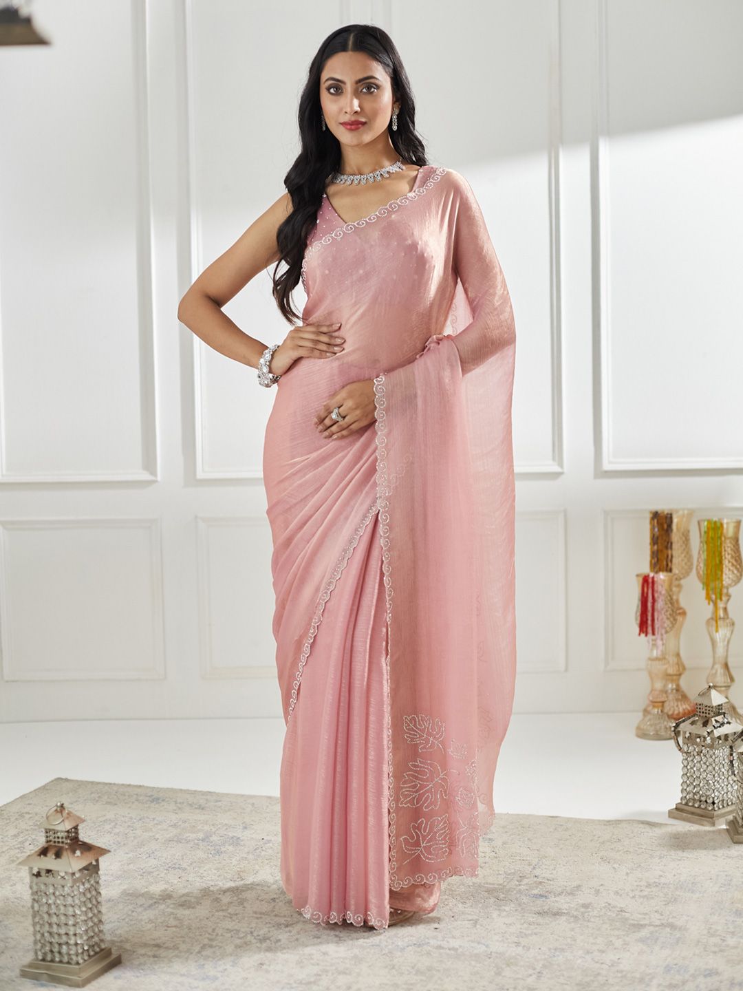 Embellished Beads and Stones Saree 2