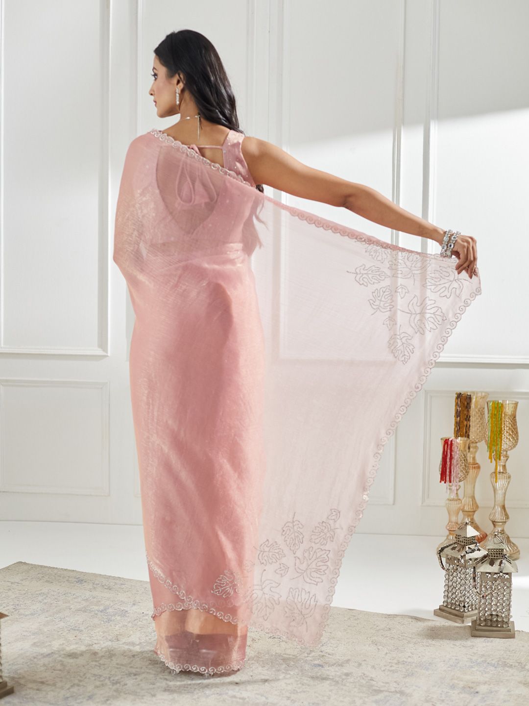 Embellished Beads and Stones Saree 4