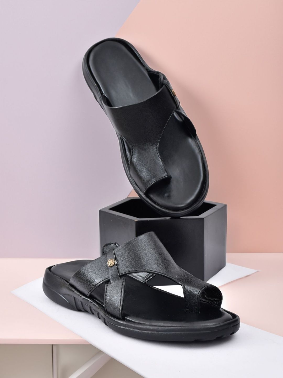 LABBIN Men PU Comfort Sandals